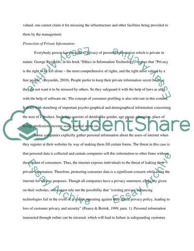 Privacy and Internet Policy