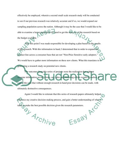 Critical Discussion in Marketing Research