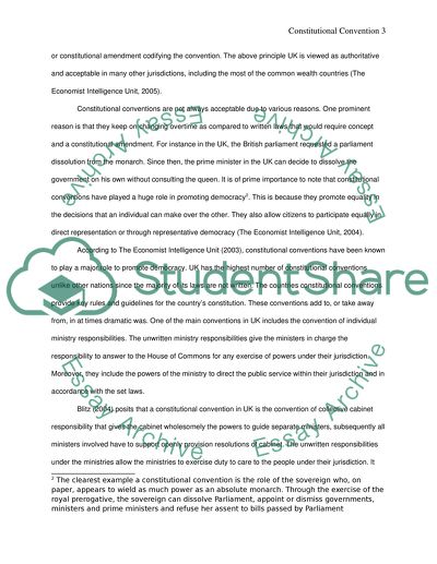 constitutional convention essay uk