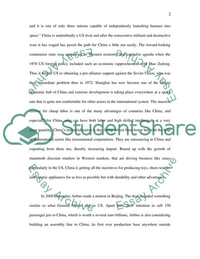 China in the World Economics