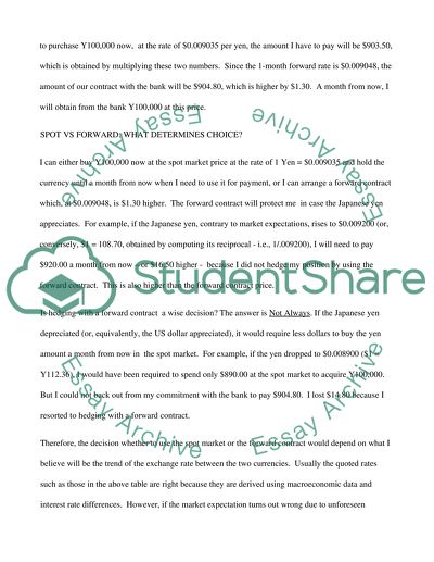 Foreign Exchange System