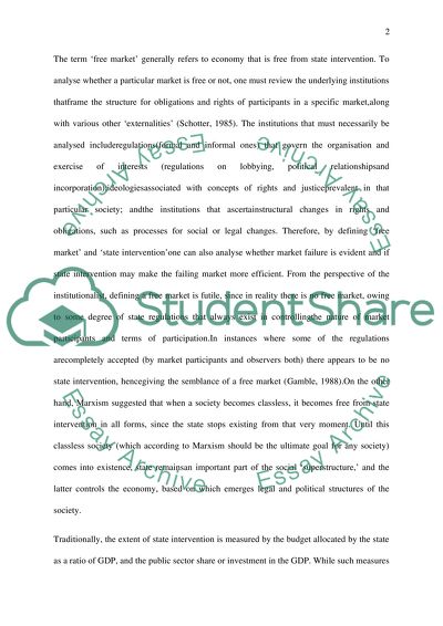 The State and Its Role in the Economy