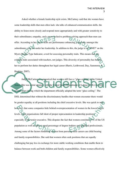 Do Women Face a Glass Ceiling