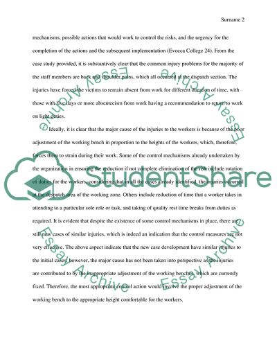 Workplace health and safety