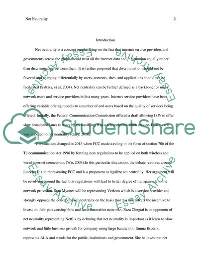 Key Aspects of Net Neutrality