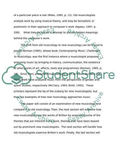 An Examination of New Musicology