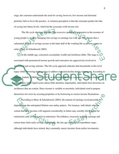Personal finance: Life cycle aproach
