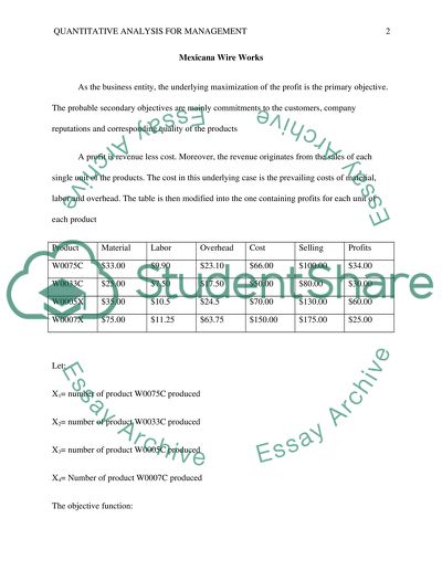 Quantitative Analysis for Management