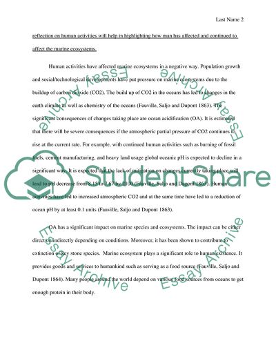 Marine Biology: Describe human impacts on marine ecosystems