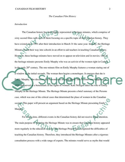 The Canadian Film History