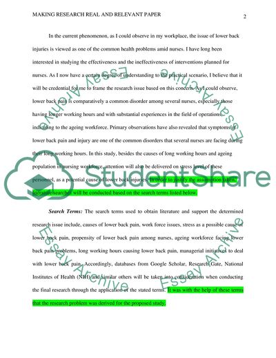 Causes of Lower Back Injuries among Nurses