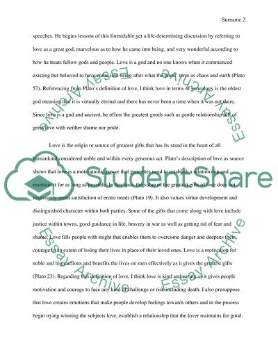 The Meaning of Love According to Plato