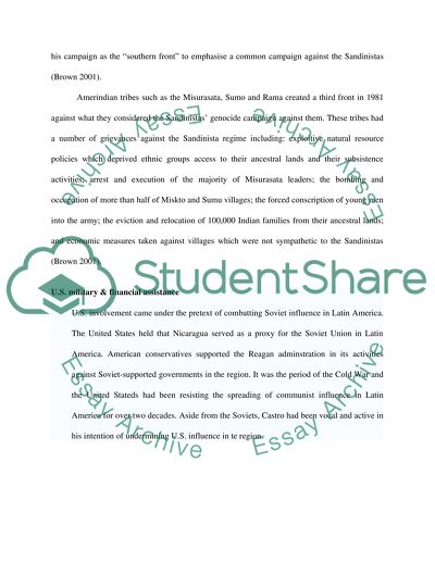 The First Contra Groups in Nicaragua