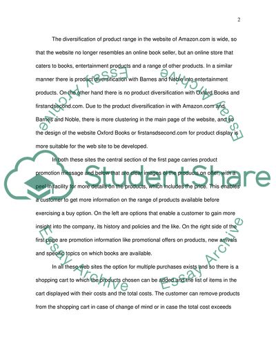 Business Marketing - Four Online Book Stores