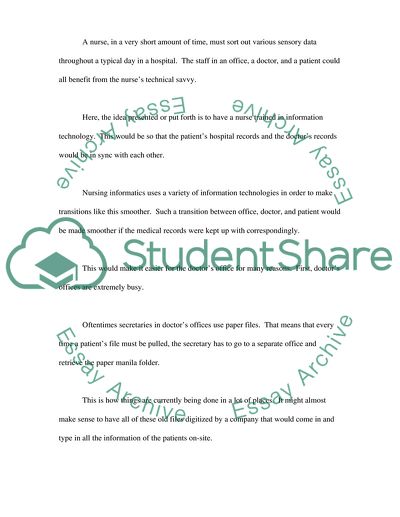 Informatics and Application Systems in Health Care