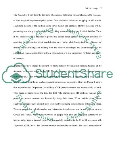 Internet Usages Affect Peoples Tourism Booking And Decision-making