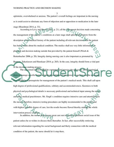 Nursing Practice and Decision-Making