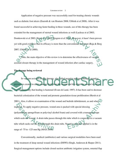 The impact of VAC Therapy on management of sternal wound infections after cardiac surgery