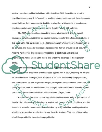 Anger Management: Americans with Disabilities Act