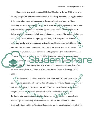 American Accounting Scandals