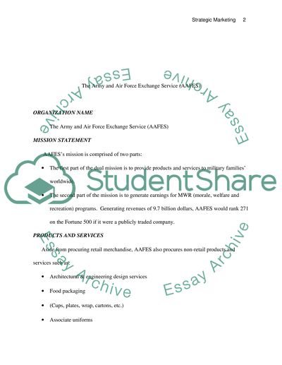 The Army and Air Force Exchange Service