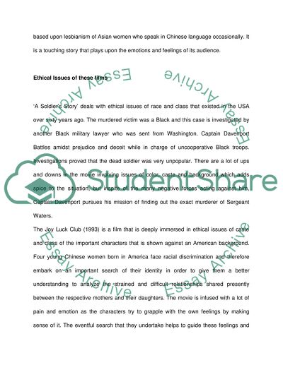 A Soldiers Story Critique