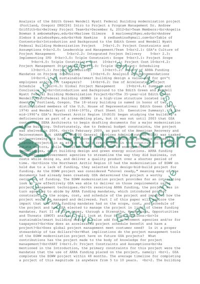 Global Project Management