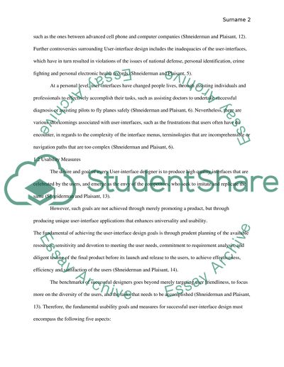 Designing the User Interface