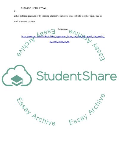 Discussion on NSA Security