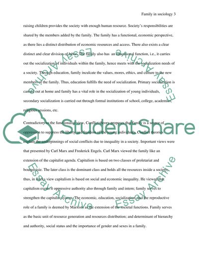 Sociologists attempt to understand family