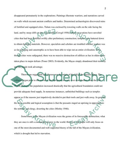 The Collapse of the Mayan Empire: The Unraveling of the Truth