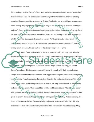 Criticism on the Metamorphosis and analyze on Metamorphosis - Kafka