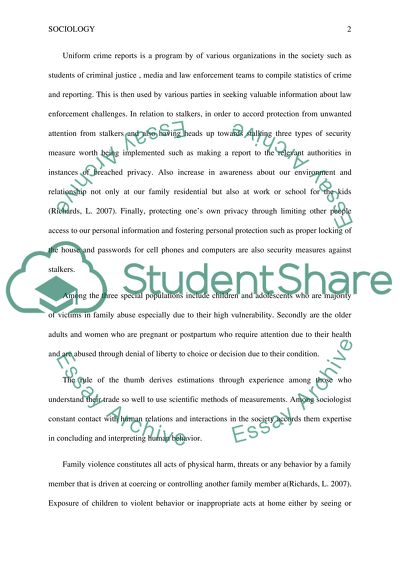 Uniform crime reports