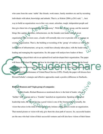 The Organization and Its Leader