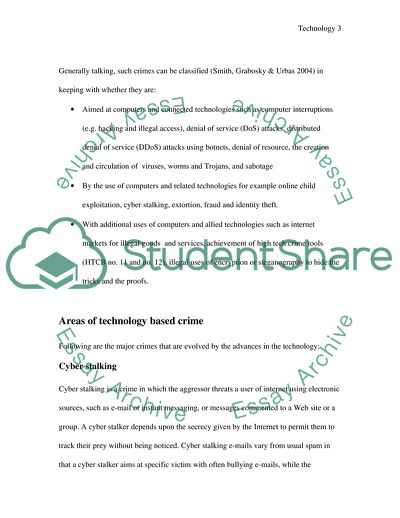 Technology and Crime