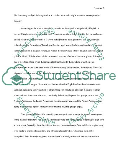 Discrimination between the African Americans, Latinos, Asian Americans, and Native Americans