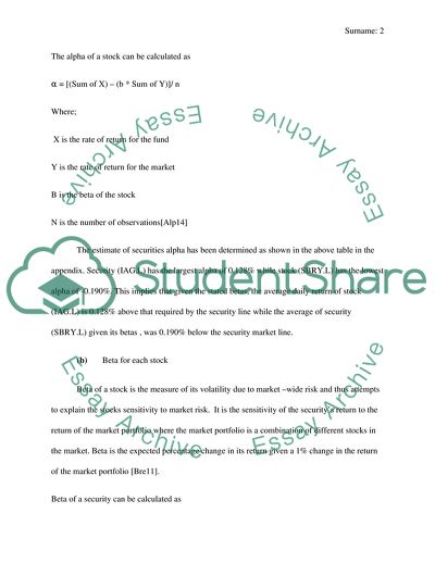 Analyzing the Stocks of Four Companies in the FTSE 100 Index between January and March 2014