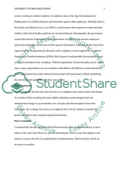 Diversity at the Workplace