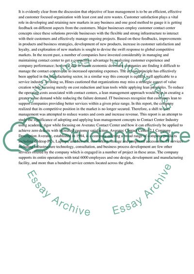 Lean Management Significance in the IT Business