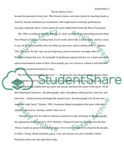 The Evolution of Jazz