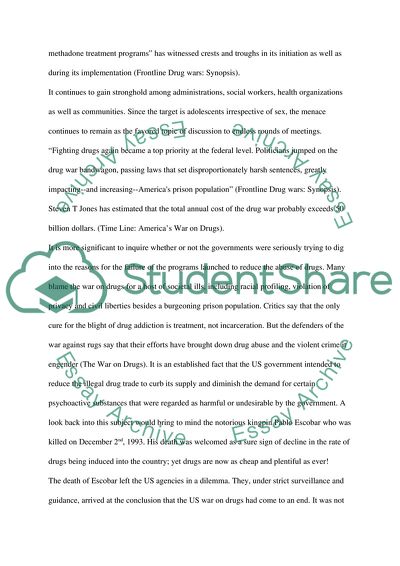 The War on Drugs: Americas Failed Attempt at Prohibition