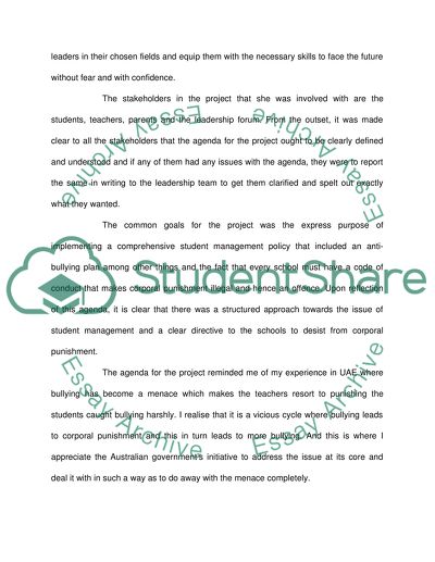 A Leader in Edication Tells about his Achievements