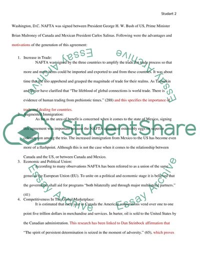 How Nafta has been framed since inception