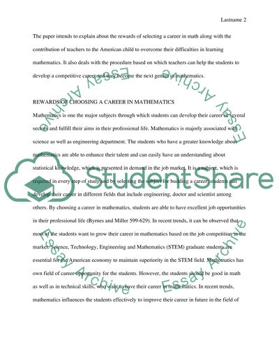 Careers in Mathematics