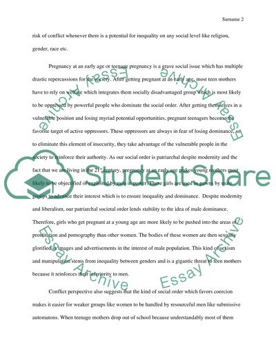 Pregnancy in an early age