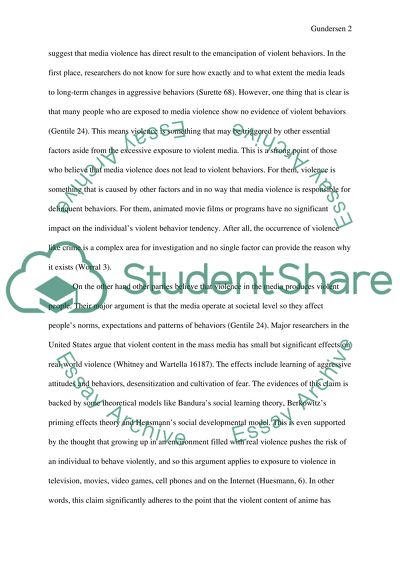 Violent Content in Media