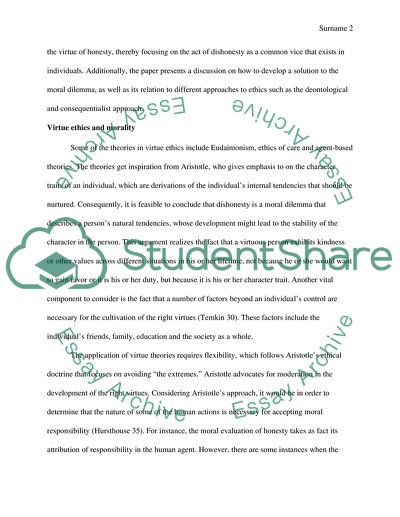 Virtue Ethics and Morality