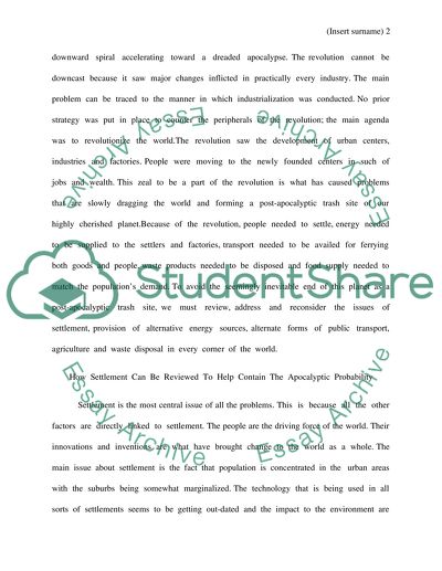 The Apocalyptic Probability Containment