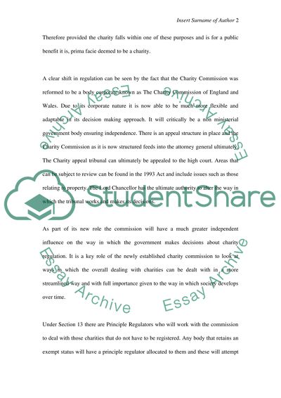 The Charities Act 2006