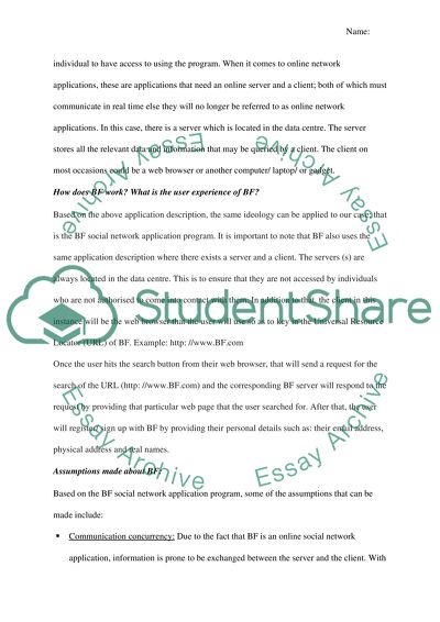 The Use of Network Applications